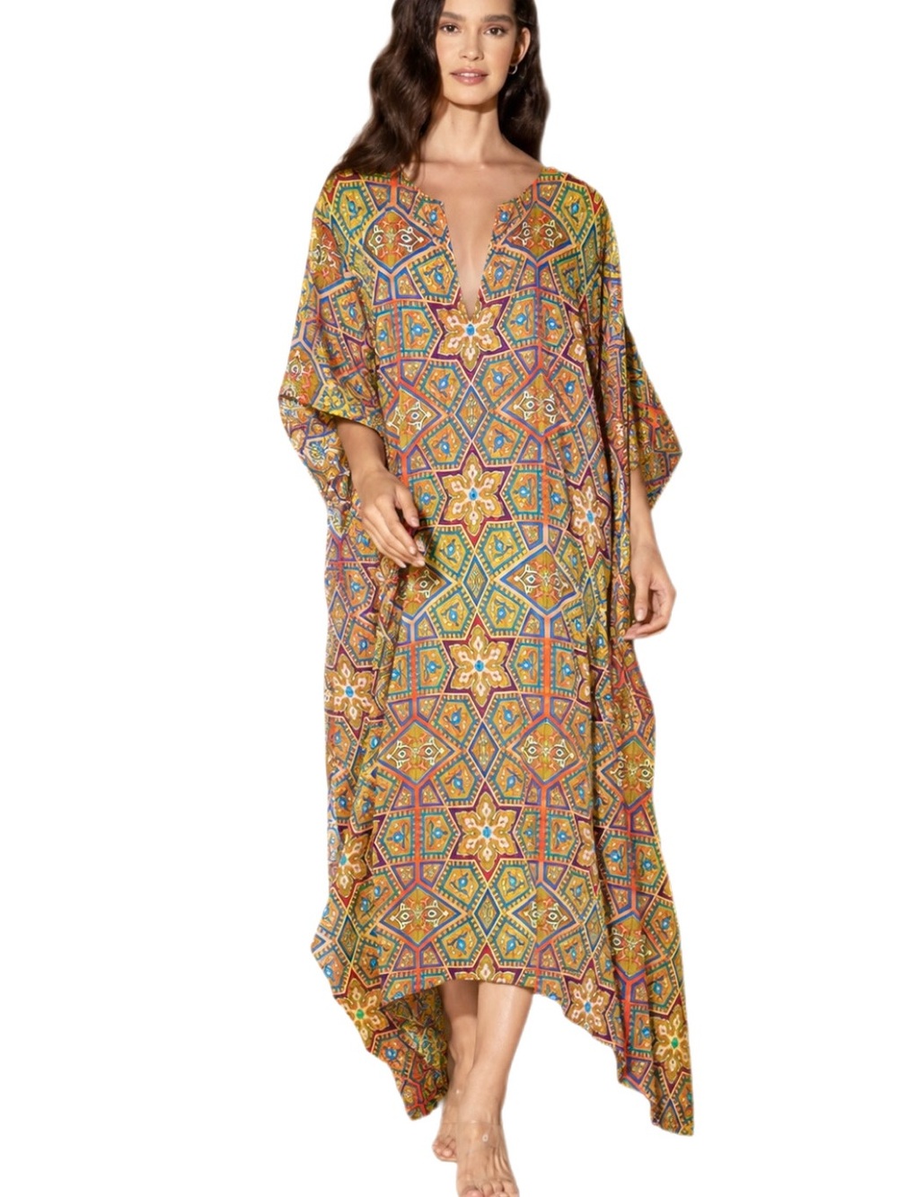 Wrap Up by VP Jardin Botanique Orange
Polysilk Caftan S/M Resort Cover Up